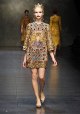 Défilé mode Dolce Gabbana Mosaïque byzantine